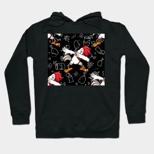 dabbing dab chicken funny Hoodie